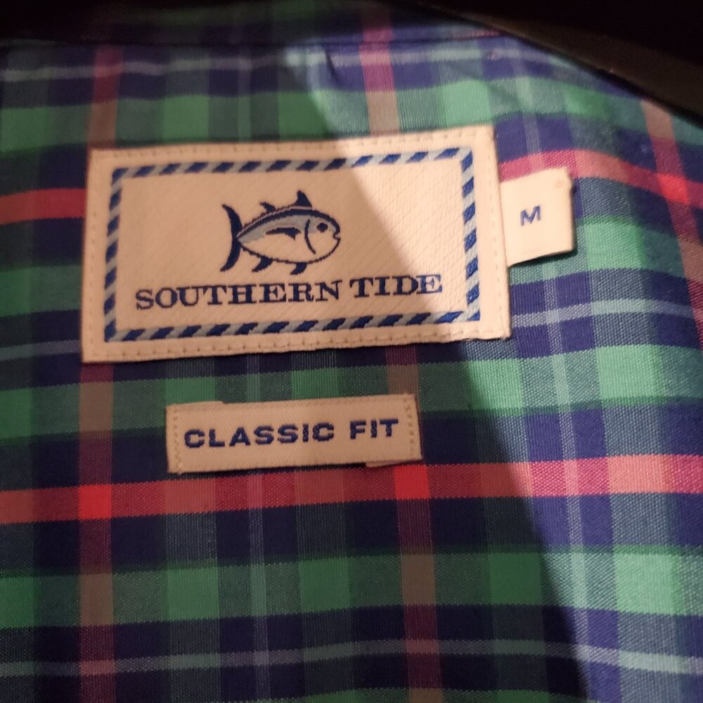 Southern Tide Check Pattern Button Down Shirt Sz.… - image 2